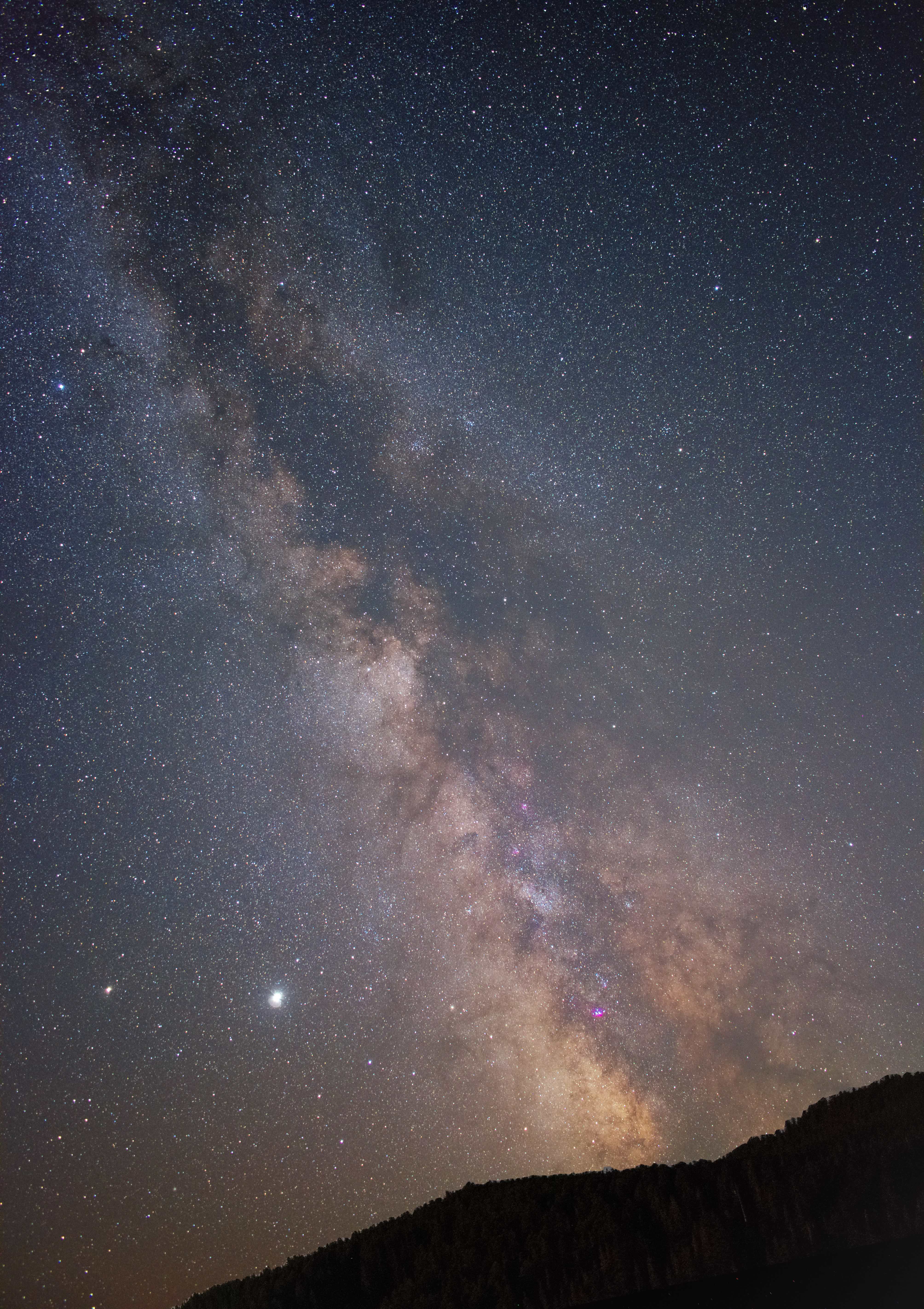 Milky Way ft. Jupiter and Saturn